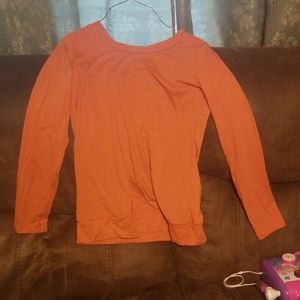 Long sleeve orange shirt